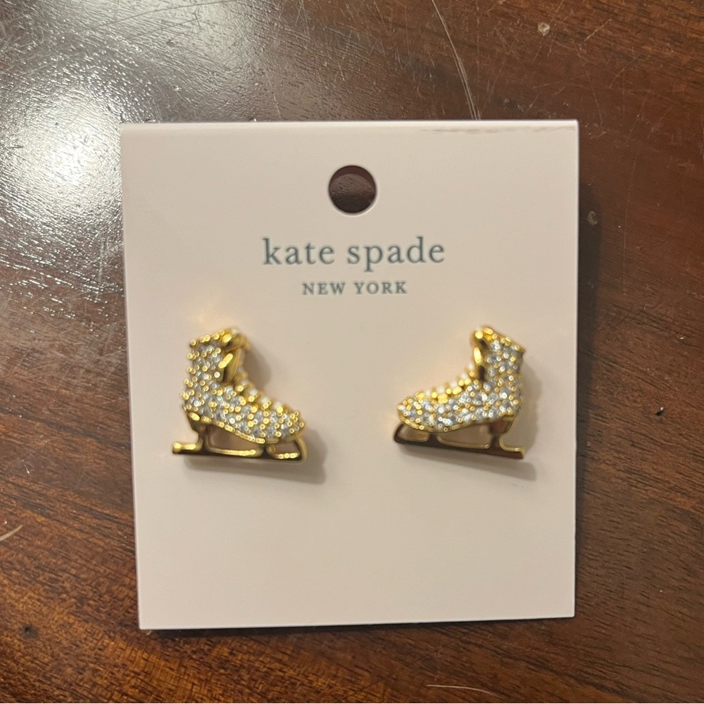 Kate Spade New York sparking Ice Skate Earrings